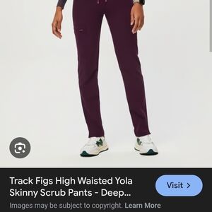 Figs Purple Skinny Scrub Pants